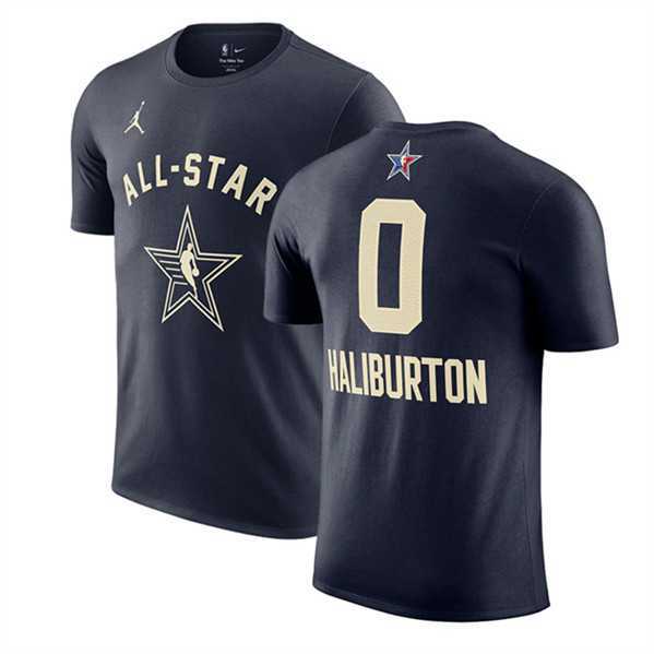 Men's 2024 All-Star #0 Tyrese Haliburton Navy T-Shirt,We sell and wholesale Men's 2024 All-Star #0 Tyrese Haliburton Navy T-Shirt on line form chian!